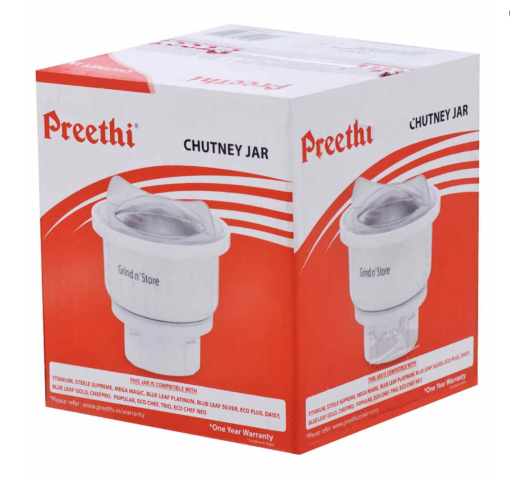 Preethi Mixie Jar 0.4 Litre Grind and Store